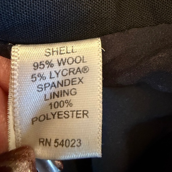 Banana Republic Women's Wool Contoured Fit  Black Dress Pants, Size 10 Long - Picture 12 of 12